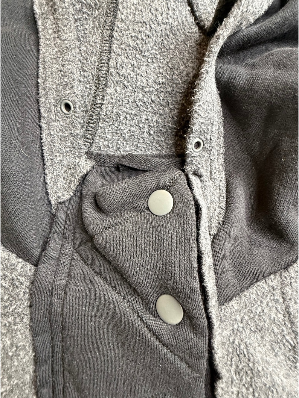 Free People Gray Cropped Hoodie Sweatshirt Size Small - Picture 7 of 7